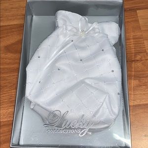 NWT Lucky Collections Satin Bridal Pouch Purse
